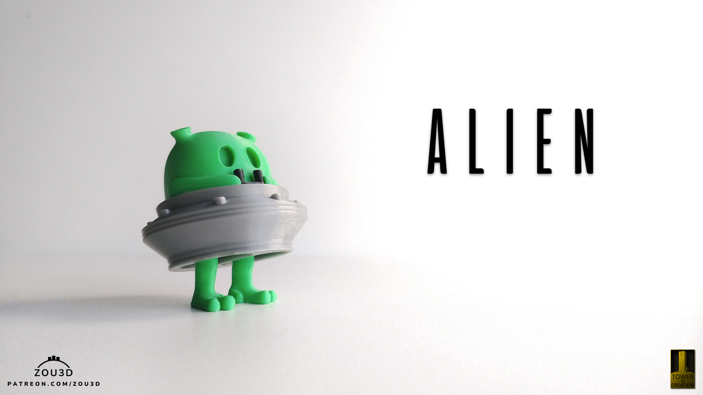 Mini Alien with UFO